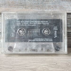 Martina McBride The Way That I Am Country Music Cassette Tape